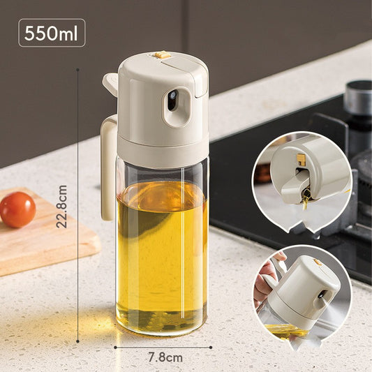 2-in-1 Oil Spray & Pour Bottle for Cooking
