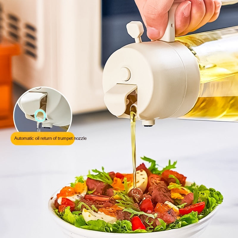 2-in-1 Oil Spray & Pour Bottle for Cooking
