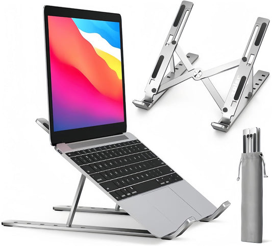 Premium Folding Metal Laptop Stand | Adjustable, Portable & High-Quality Build