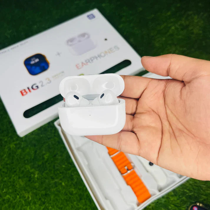 i20 Ultra Smartwatch – 10-in-1 Bundle with Wireless Earbuds, Custom Straps
