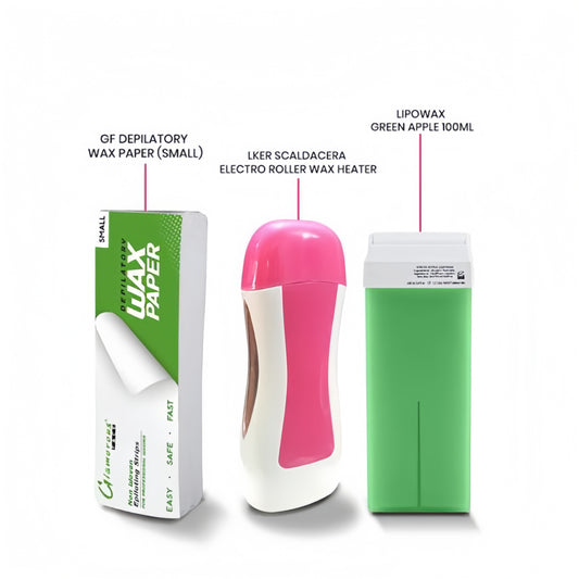 3 in 1 Depilatory Wax Warmer Roller – Painless Hair Removal at Home