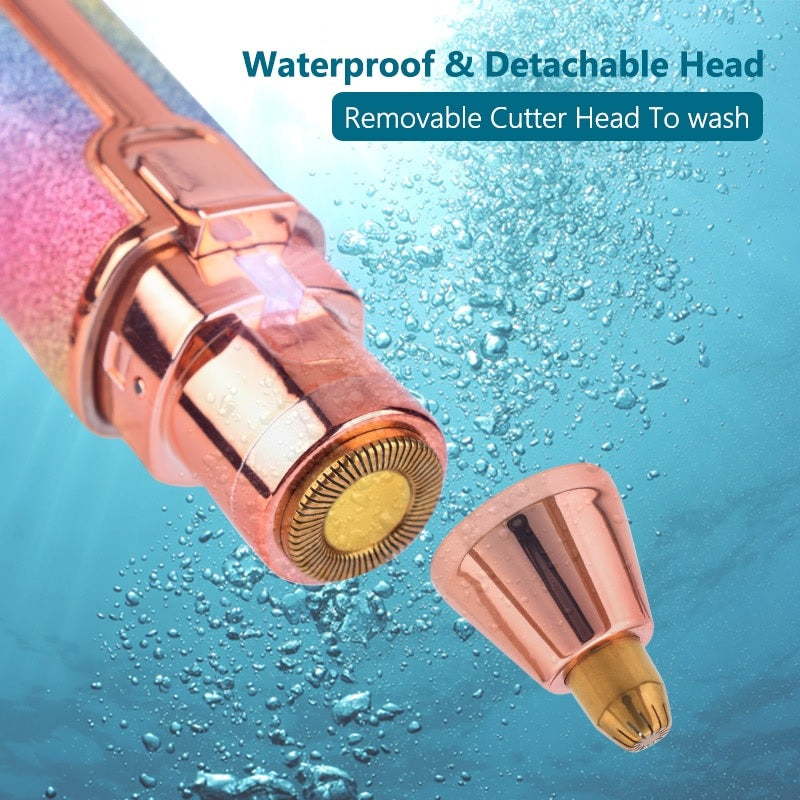 2-in-1 Flawless | Hair Remover & Eyebrow Trimmer ā Painless, Portable & Rechargeable