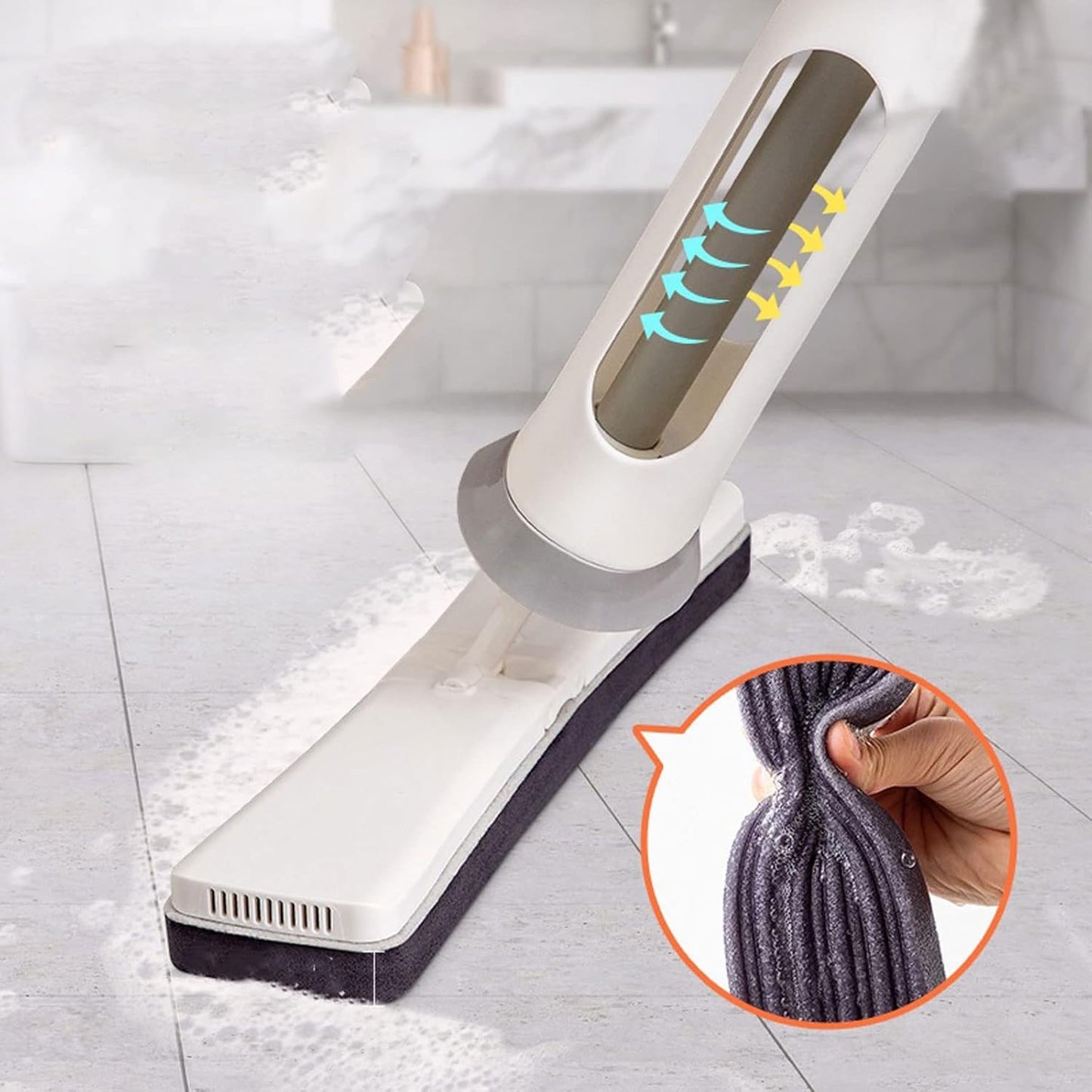 2-in-1 Spray Mop with 360ยฐ Rotating - Effortless Cleaning