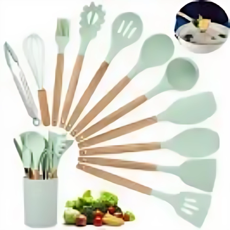 12 PCS Silicone Kitchen Utensils Set β Non-Stick & Heat Resistant