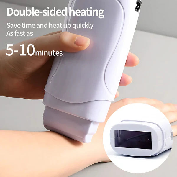 3 in 1 Depilatory Wax Warmer Roller – Painless Hair Removal at Home
