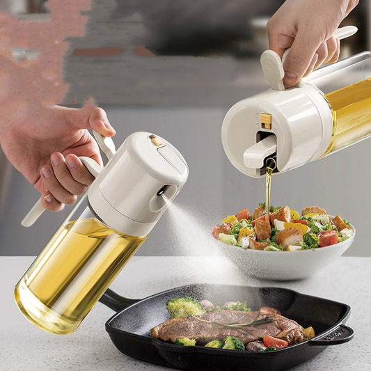 2-in-1 Oil Spray & Pour Bottle for Cooking
