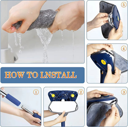 3 in 1 Triangular Twister Mop