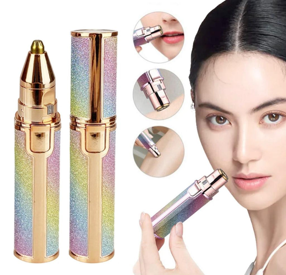 2-in-1 Flawless | Hair Remover & Eyebrow Trimmer – Painless, Portable & Rechargeable