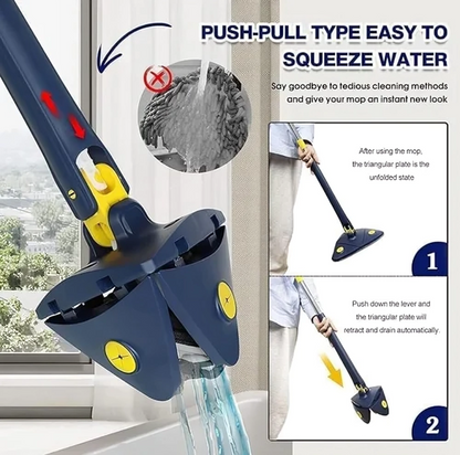 3 in 1 Triangular Twister Mop