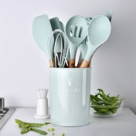 12 PCS Silicone Kitchen Utensils Set – Non-Stick & Heat Resistant